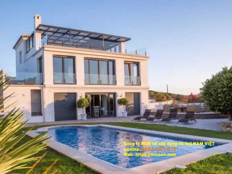 Sản phẩm mau thiet ke nha co be boi 2018 — Công Ty TNHH Kiến Trúc Xây Dựng Và Dịch Vụ Nam Việt — MST 0315664477