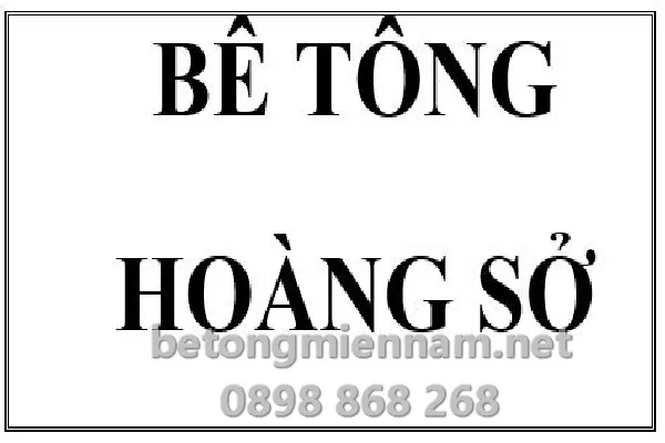 Sản phẩm be tong hoang so — Công Ty Bê Tông Tươi Toàn Miền Nam — MST 0315686470