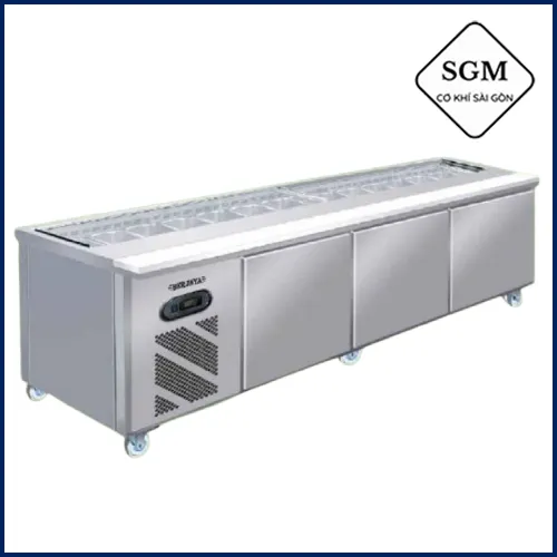 Sản phẩm ban salad berjaya (3) — Bếp Công Nghiệp Inox Sài Gòn - Công Ty TNHH Sản Xuất Thương Mại Dịch Vụ Cơ Khí
Sài Gòn — MST 0315730560