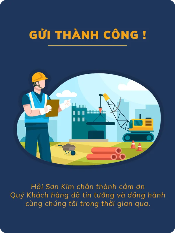 Sản phẩm xac nhan thanh cong — Công Ty TNHH Xây Dựng Hải Sơn Kim — MST 0315734131