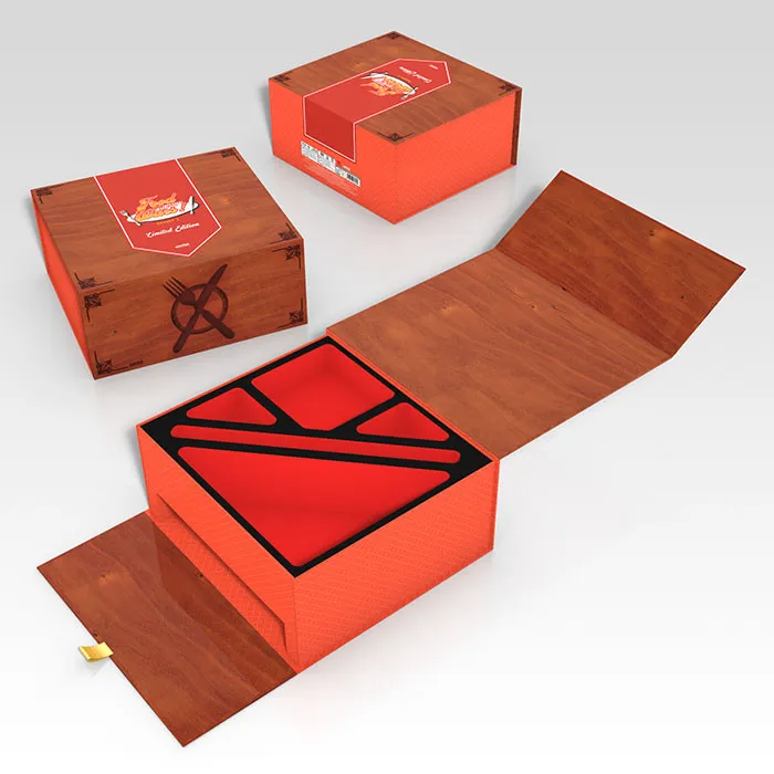 Sản phẩm hop giay dung qua tang 2 tang nap nam cham mau do — Công Ty TNHH Azpack — MST 0315745422