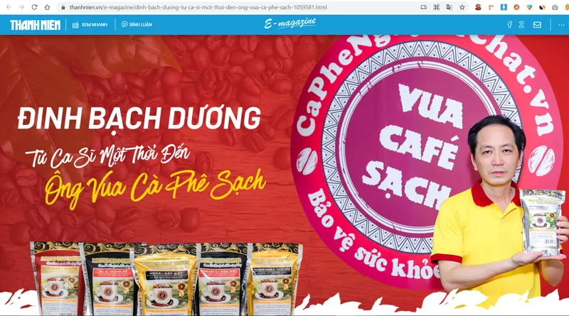 Sản phẩm thanhnien — Nguyên Chất Coffee - Công Ty CP Cà Phê Nguyên Chất Tây Nguyên — MST 0315751539