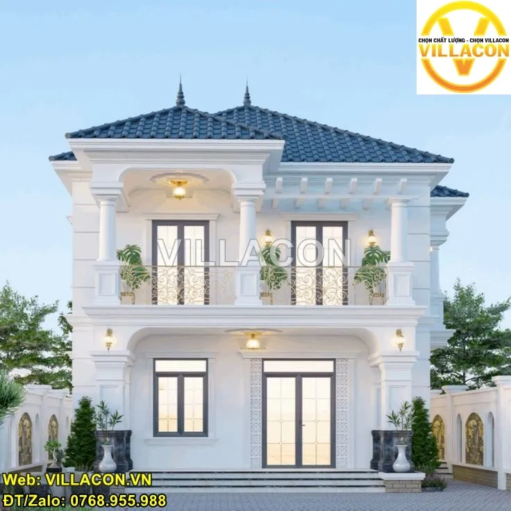 Sản phẩm biet thu 2 tang 2 — Công Ty TNHH Xây Dựng Biệt Thự Villacon — MST 0315782826