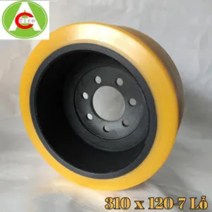 Sản phẩm banh xe nang dien pu hieu bt 310 x 120mm 7 lo 300x300 — Công Ty TNHH Sản Xuất Thương Mại Aichi Tire Việt Nam — MST 0315818159