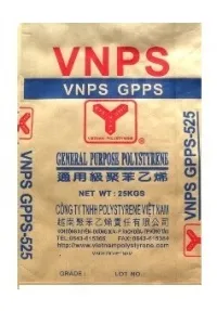Sản phẩm GPPS 525N — Công Ty TNHH TM Và DV JP Plastic — MST 0315869241