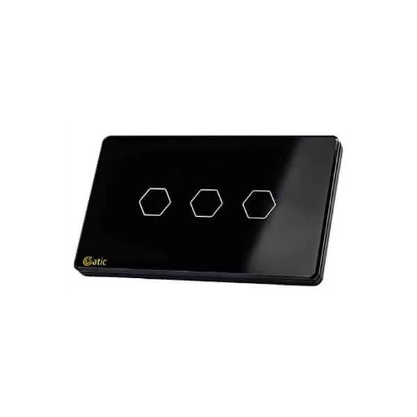 Sản phẩm cong tac cam ung datic 3 nut DT03ST den — Công Ty TNHH Công Nghệ Đông Kim — MST 0315889953