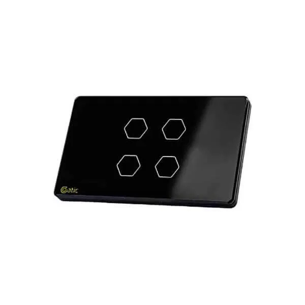 Sản phẩm cong tac cam ung datic 4 nut DT04ST den — Công Ty TNHH Công Nghệ Đông Kim — MST 0315889953