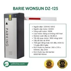 Sản phẩm barie wonsun dz 125 247x247 — Công Ty TNHH Giải Pháp Và Thiết Bị PTH Vina — MST 0315892307