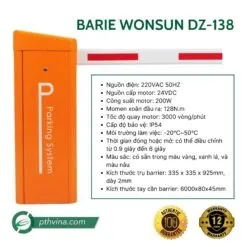 Sản phẩm barie wonsun dz 138 1 247x247 — Công Ty TNHH Giải Pháp Và Thiết Bị PTH Vina — MST 0315892307