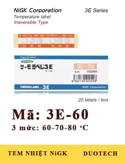 Sản phẩm tem 3e 60 — Công Ty TNHH Kỹ Thuật Duo — MST 0315917336