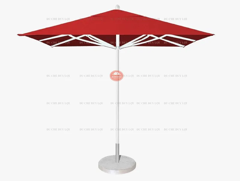 Sản phẩm 21_1690425856_du dung tam vuong 1 tang duy loi mau do do 11 — Dù Che Duy Lợi - Công Ty CP SX Và Xây Dựng Duy Lợi — MST 0315917706