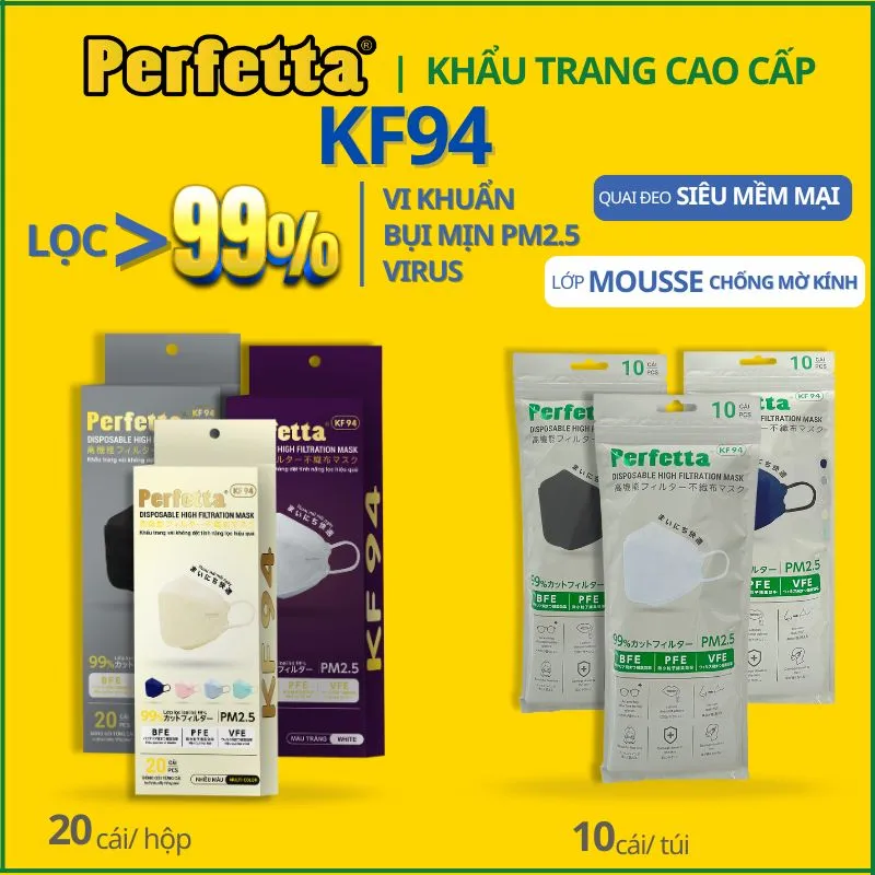 Sản phẩm Khau Trang KF94 Perfetta — Công Ty CP VNPS — MST 0315926411