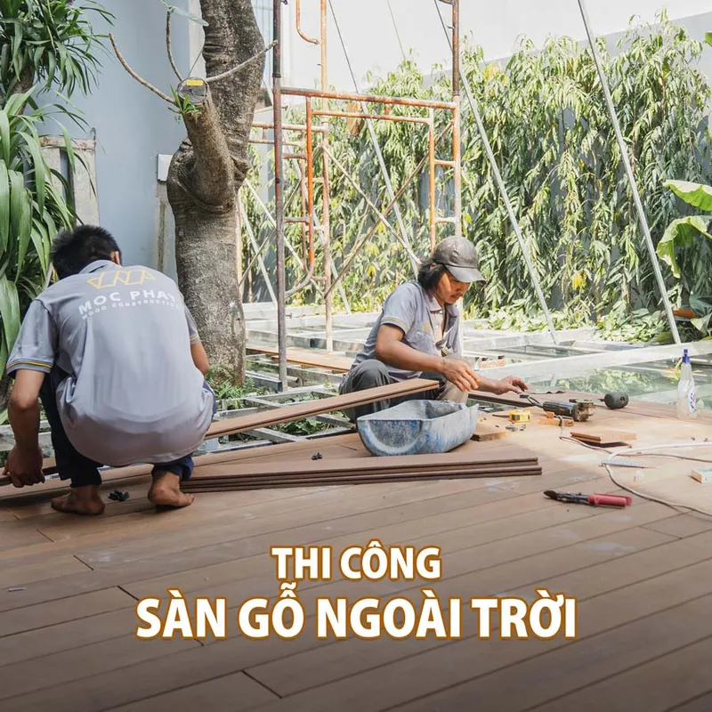 Sản phẩm thi cong san go ngoai troi — Công Ty CP Thi Công Mộc Phát — MST 0315927503