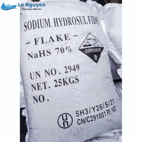 Sản phẩm natri hydrosunphide — Hóa Chất Công Nghiệp Lê Nguyên - Công Ty TNHH Đầu Tư Thương Mại Dịch Vụ Xuất
Nhập Khẩu Lê Nguyên — MST 0315947267