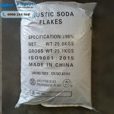 Sản phẩm caustic soda flakes naoh — Hóa Chất Công Nghiệp Lê Nguyên - Công Ty TNHH Đầu Tư Thương Mại Dịch Vụ Xuất
Nhập Khẩu Lê Nguyên — MST 0315947267