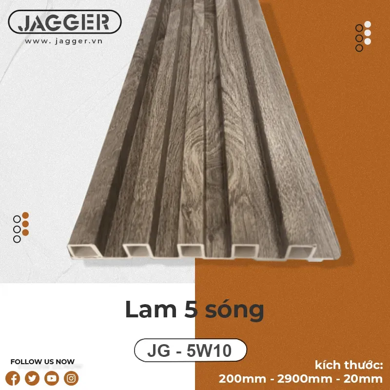 Sản phẩm lam 5 song JG 5W10 — Công Ty TNHH Cát Quang — MST 0315984621