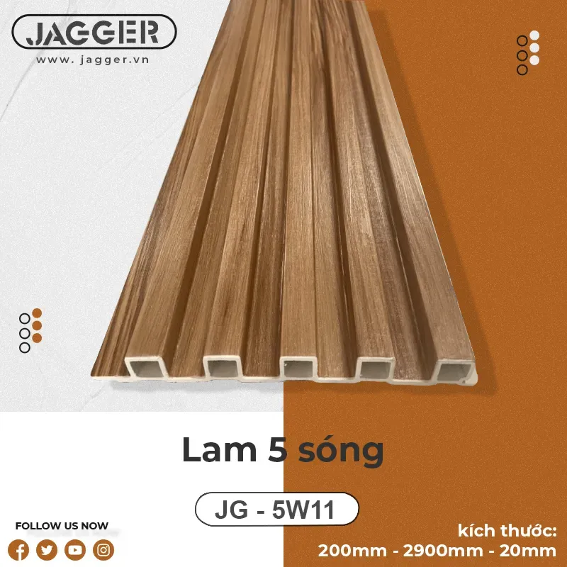 Sản phẩm lam 5 song JG 5W11 — Công Ty TNHH Cát Quang — MST 0315984621
