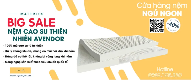 Sản phẩm nem cao su thien nhien avendor scaled — Nệm Ngủ Ngon - Công Ty TNHH Sản Xuất Thương Mại Nệm MIMOSA — MST 0315987622