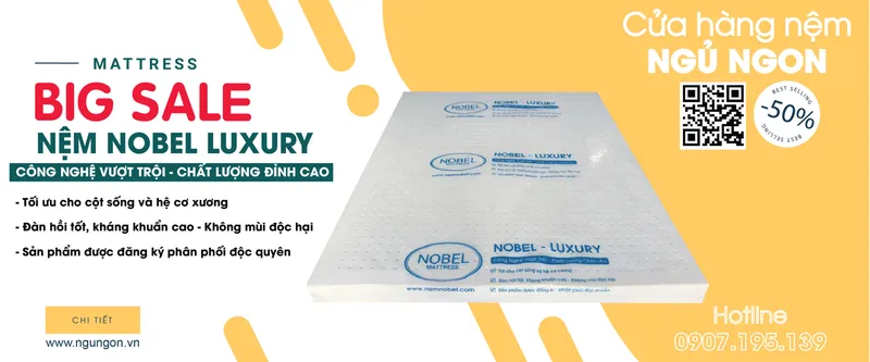 Sản phẩm nem nobel luxury scaled — Nệm Ngủ Ngon - Công Ty TNHH Sản Xuất Thương Mại Nệm MIMOSA — MST 0315987622