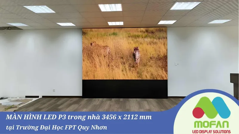 Sản phẩm man hinh led p3 trong nha truong dai hoc fpt quy nhon — Công Ty Cổ Phần Công Nghệ Mofan Việt Nam — MST 0315989267