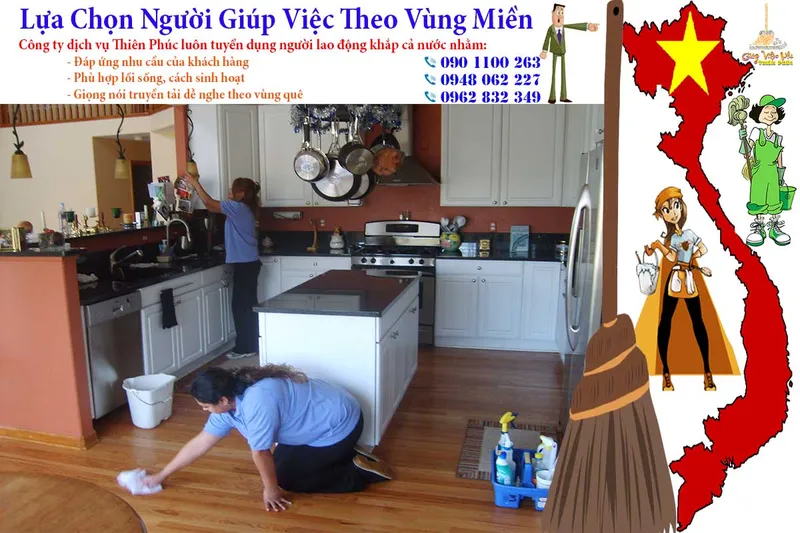 Sản phẩm dich vu cung ung nguoi lao dong theo vung mien — Công Ty TNHH Giúp Việc Nhà Thiên Phúc — MST 0316011833
