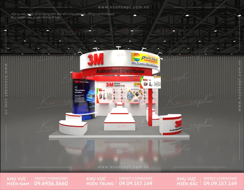 Sản phẩm tong hop mau thiet ke thi cong gian hang hoi cho trien lam dep tai kconcept 19 — Công Ty TNHH KCONCEPT — MST 0316036845