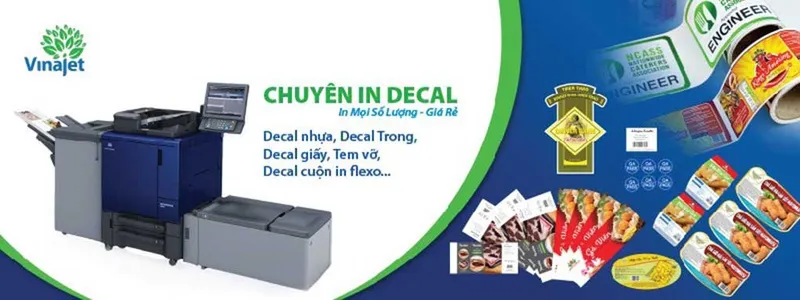Sản phẩm in decal nhua gia re — In ấn Vina - Công Ty TNHH Thiết Kế In ấn Vina — MST 0316093628