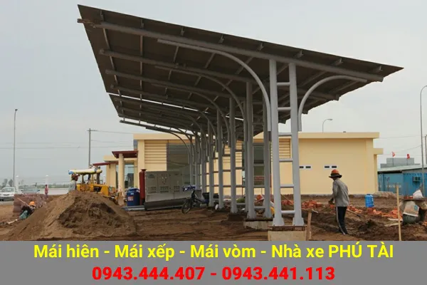 Sản phẩm mai che nha xe phu tai 01 — Công Ty TNHH Sản Xuất Cơ Khí Xây Dựng Phú Tài — MST 0316111700
