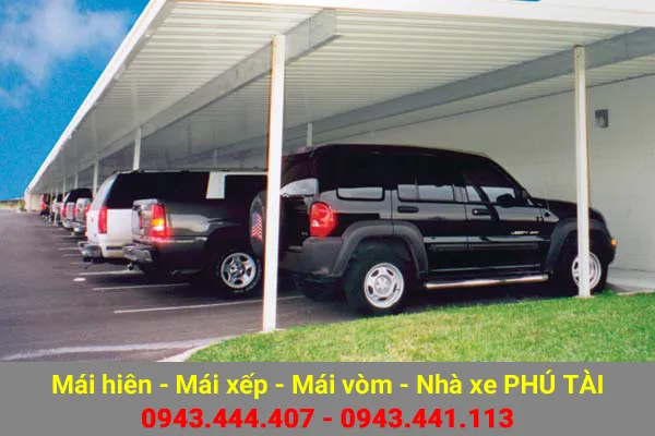 Sản phẩm mai che nha xe phu tai 05 — Công Ty TNHH Sản Xuất Cơ Khí Xây Dựng Phú Tài — MST 0316111700