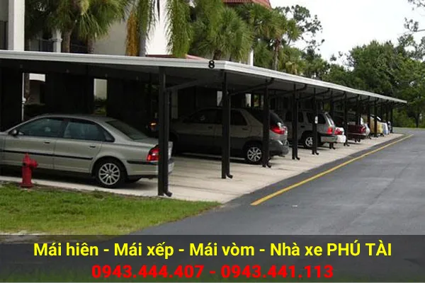 Sản phẩm mai che nha xe phu tai 07 — Công Ty TNHH Sản Xuất Cơ Khí Xây Dựng Phú Tài — MST 0316111700