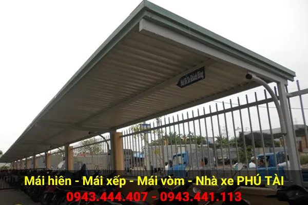 Sản phẩm mai che nha xe phu tai 10 — Công Ty TNHH Sản Xuất Cơ Khí Xây Dựng Phú Tài — MST 0316111700