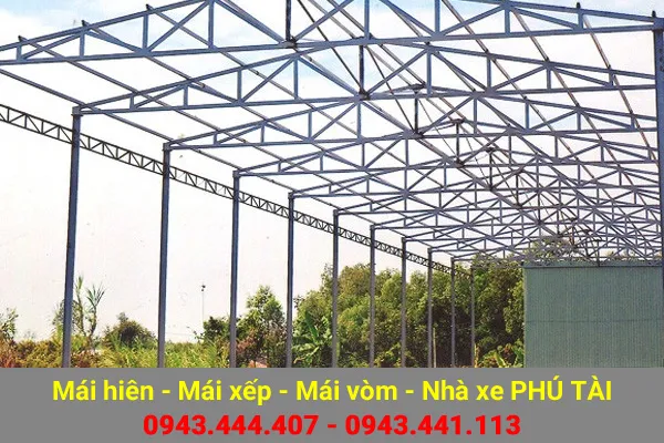 Sản phẩm mai che nha xuong phu tai 04 — Công Ty TNHH Sản Xuất Cơ Khí Xây Dựng Phú Tài — MST 0316111700