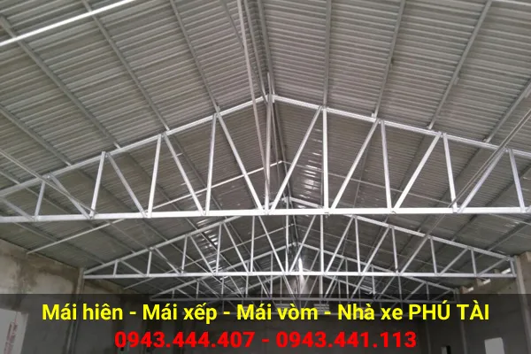 Sản phẩm mai che nha xuong phu tai 05 — Công Ty TNHH Sản Xuất Cơ Khí Xây Dựng Phú Tài — MST 0316111700