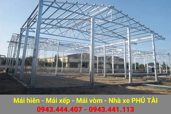 Sản phẩm mai che nha xuong phu tai 06 — Công Ty TNHH Sản Xuất Cơ Khí Xây Dựng Phú Tài — MST 0316111700