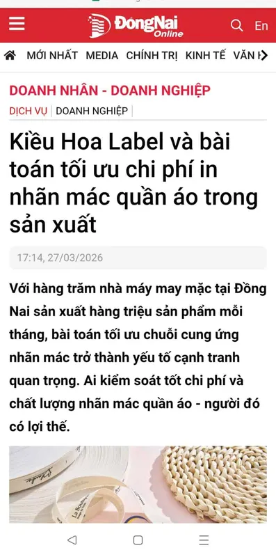 Sản phẩm gen h bao 5 — Công Ty TNHH Kiều Hoa Label — MST 0316115952