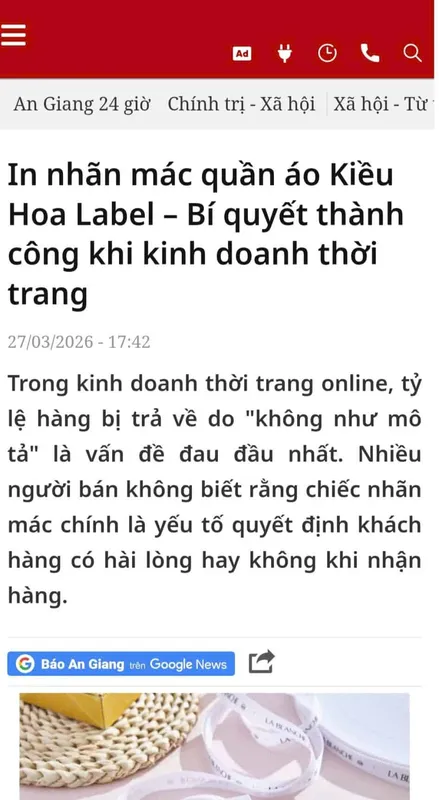 Sản phẩm gen h bao 6 — Công Ty TNHH Kiều Hoa Label — MST 0316115952
