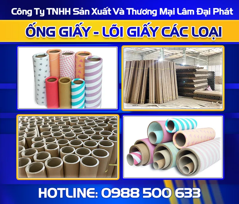 Sản phẩm Intro LDP — ống Giấy Lâm Đại Phát - Công Ty TNHH Sản Xuất Và Thương Mại Lâm Đại Phát — MST 0316123199