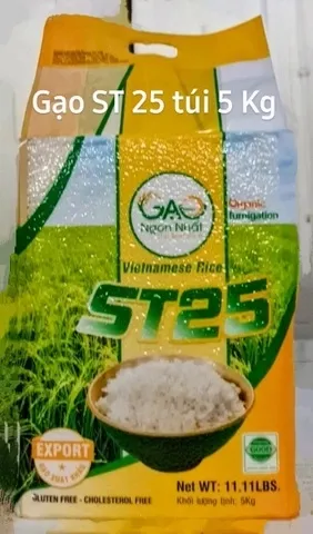 Sản phẩm gao st25 export loai 5kg — Gạo Ngon Nhất - Công Ty TNHH Gạo Ngon Nhất — MST 0316131009