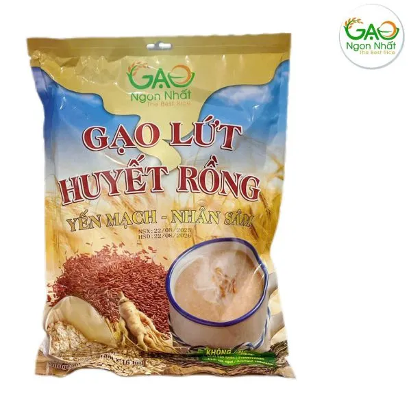 Sản phẩm bot gao lut huyet rong yen mach nhan sam 25g 600x600 — Gạo Ngon Nhất - Công Ty TNHH Gạo Ngon Nhất — MST 0316131009