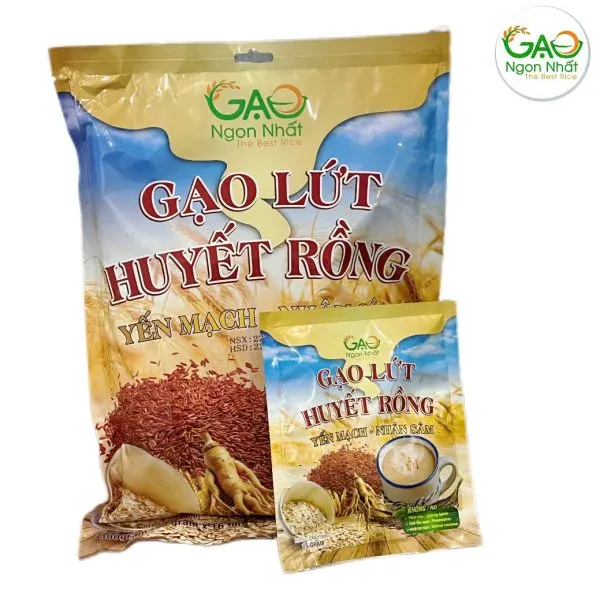 Sản phẩm bot gao lut huyet rong yen mach nhan sam 400g 25g 600x600 — Gạo Ngon Nhất - Công Ty TNHH Gạo Ngon Nhất — MST 0316131009