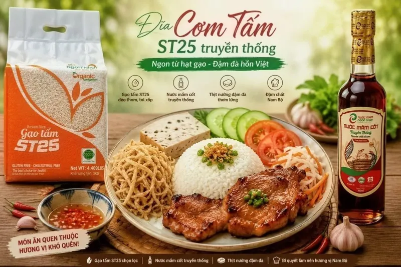 Sản phẩm com tam st25 truyen thong 1200x800 — Gạo Ngon Nhất - Công Ty TNHH Gạo Ngon Nhất — MST 0316131009