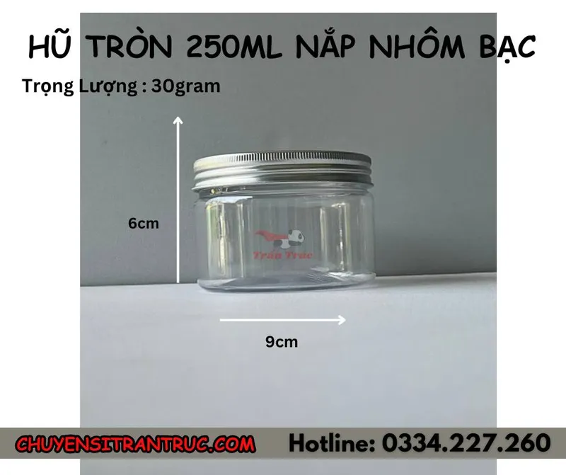 Sản phẩm hu nhua 250ml nap nhom bac — Công ty TNHH Chuyên Sỉ Trần Trúc — MST 0316131591