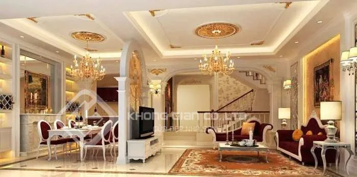 Sản phẩm tran thach cao phong khach 23 — Công Ty TNHH Nhôm Kính Không Gian — MST 0316131908