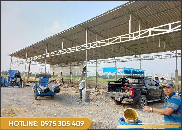 Sản phẩm thi cong mai che6 — Mái Hiên Đông Hà - Công Ty TNHH Cơ Khí Xây Dựng Đông Hà — MST 0316142586