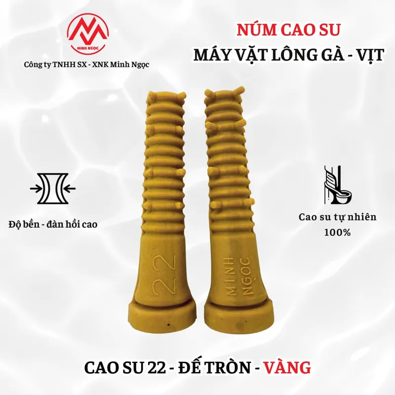 Sản phẩm Cao su 22 de tron vang — Máy Vặt Lông Minh Ngọc - Công Ty TNHH Sản Xuất Xuất Nhập Khẩu Minh Ngọc — MST 0316144230