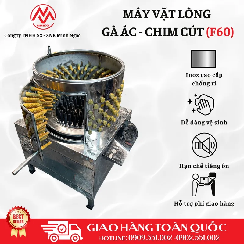 Sản phẩm May vat long cut F60 1 — Máy Vặt Lông Minh Ngọc - Công Ty TNHH Sản Xuất Xuất Nhập Khẩu Minh Ngọc — MST 0316144230