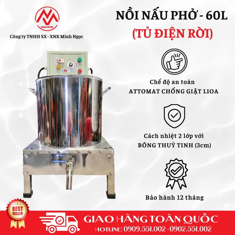 Sản phẩm Noi nau pho 60 1 — Máy Vặt Lông Minh Ngọc - Công Ty TNHH Sản Xuất Xuất Nhập Khẩu Minh Ngọc — MST 0316144230