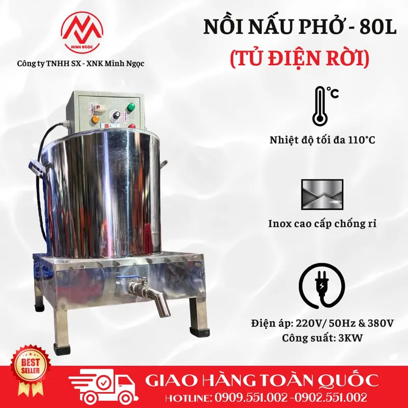 Sản phẩm Noi nau pho 80 1 — Máy Vặt Lông Minh Ngọc - Công Ty TNHH Sản Xuất Xuất Nhập Khẩu Minh Ngọc — MST 0316144230