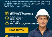 Sản phẩm blue and orange modern job fair poster 6138 — Màng BOPP Goda - Công Ty TNHH Nhựa Goda — MST 0316249716