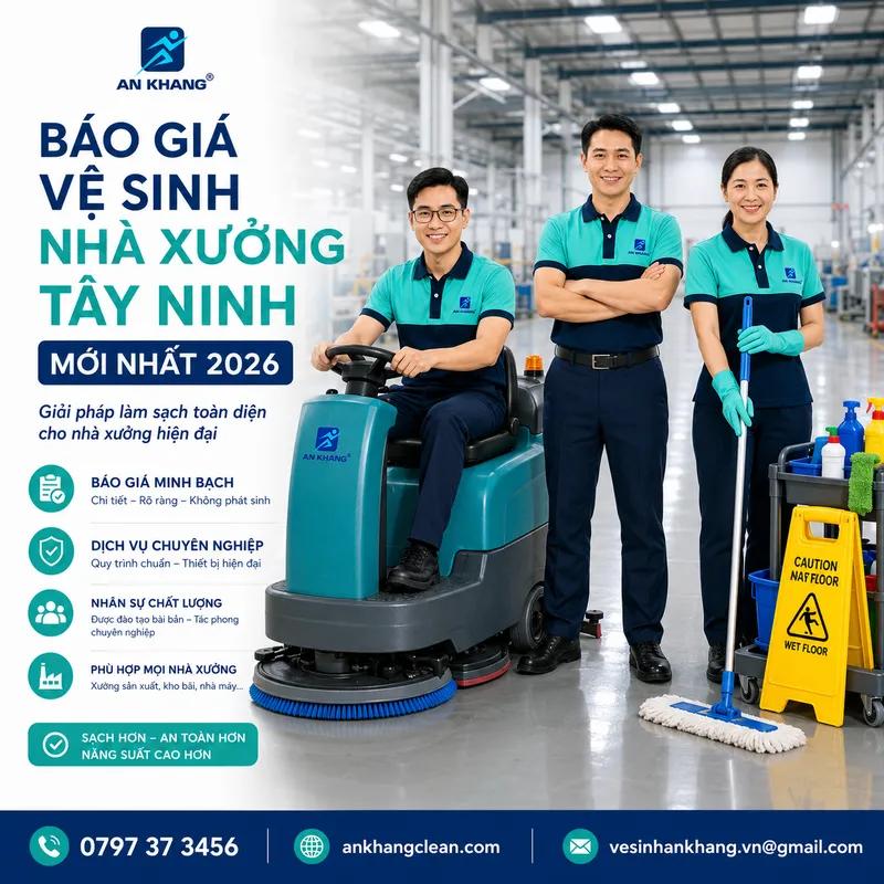 Sản phẩm bao gia ve sinh nha xuong tay ninh 2026 1 — Vệ Sinh Công Nghiệp An Khang - Công Ty Cổ Phần Tập Đoàn Vệ Sinh Chuyên Nghiệp An
Khang — MST 0316270965